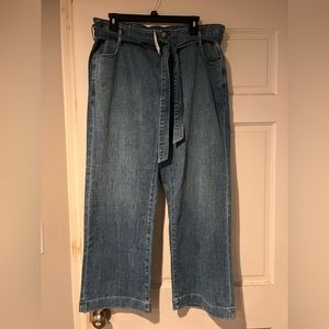 J. Crew Jeans. Women’s High waisted Belted. Wide leg. NWT size 32/12